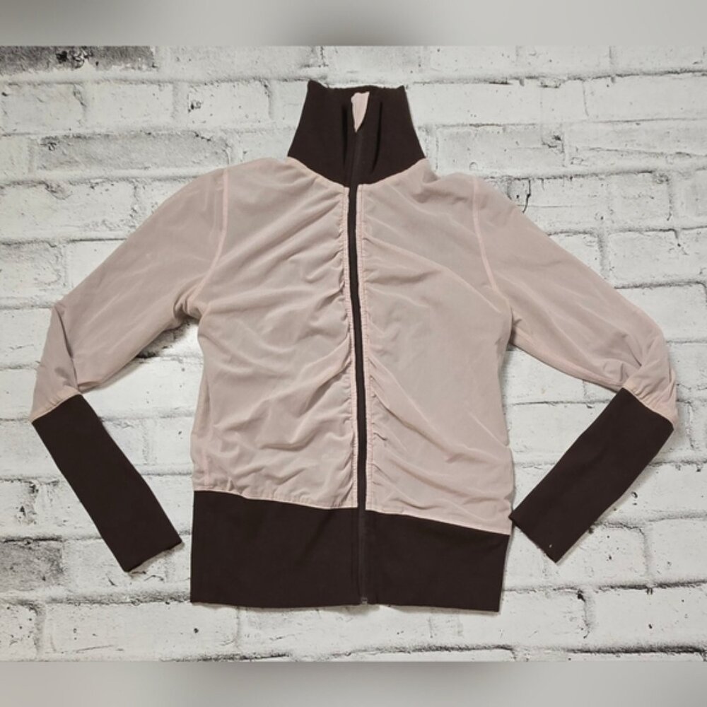 Lululemon Global Brown Zip Jacket Women’s Athleisure Activewear - Reversible - Picture 4 of 7